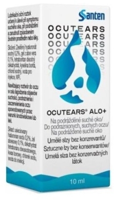 Ocutears Alo+ 0,2% PFMD krople do oczu 10 ml