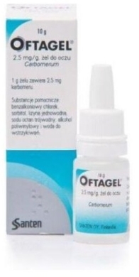 Oftagel żel do oczu 2,5 mg/1g 10 g
