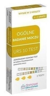 Ogólne badanie moczu URS 10 Domowe Laboratorium Test 2 sztuki