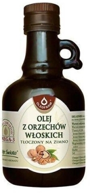 Olej z orzechów włoskich tłoczony na zimno Oleofarm 250 ml