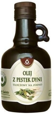 Olej z pestek dyni tłoczony na zimno Oleofarm 250 ml