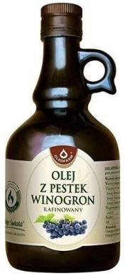 Olej z pestek winogron rafinowany Oleofarm 500 ml
