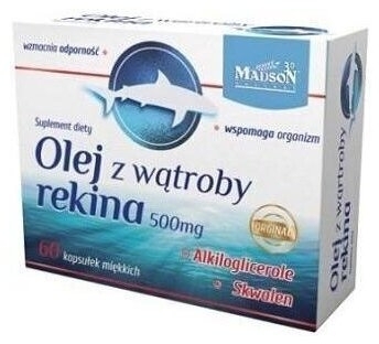 Olej z wątroby rekina 60 kapsułek
