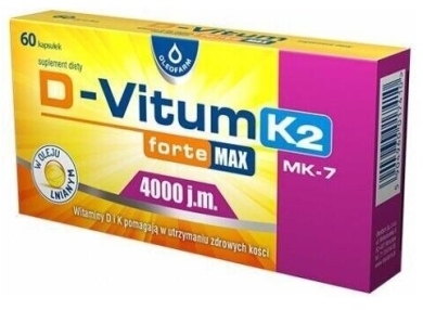 Oleofarm D-Vitum Forte Max 4000 j.m. K2 60 kapsułek 