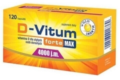 Oleofarm D-Vitum forte Max 4000  120 kapsułek