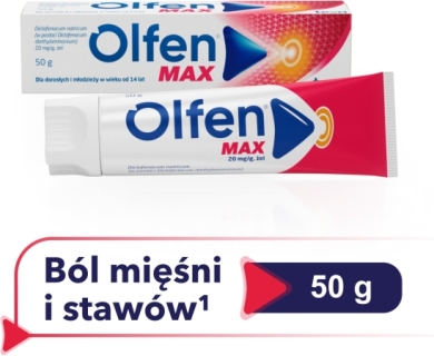 Olfen MAX żel 20 mg, 50 g