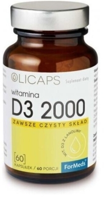 Olicaps D3 2000 60 kapsułek