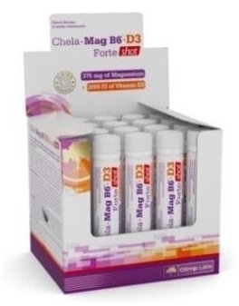 Olimp Chela-Mag B6+D3 Forte shot o smaku wiśniowym 25 ml