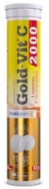 Olimp Gold-Vit C 2000 o smaku pomarańczowym 20 tabletek