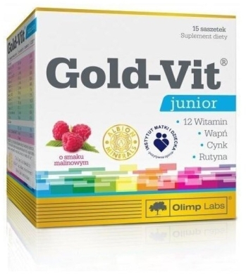 Olimp Gold-Vit Junior smak malinowy 15 saszetek
