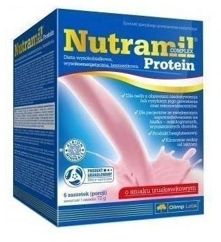 Olimp Nutramil Complex Protein truskawka 6 saszetek