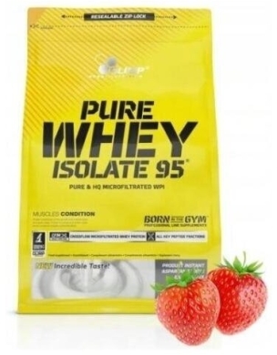 Olimp Pure Whey Isolate 95 smak truskawkowy 600 g