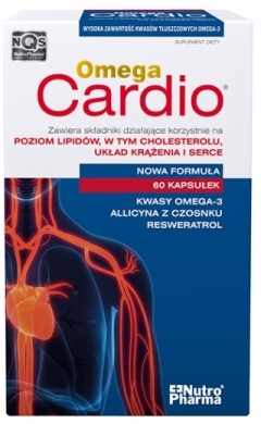 Omega Cardio + czosnek 60 kapsułek
