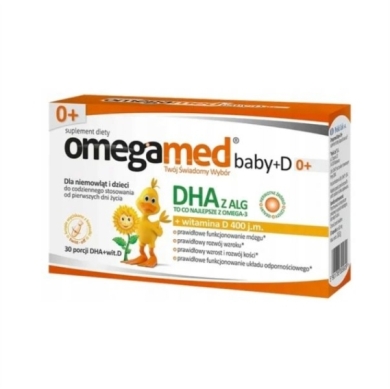 Omegamed Baby+D 0+ 30 kapsułek twistoff 