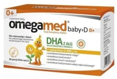 Omegamed Baby+D 0+ 60 kapsułek 