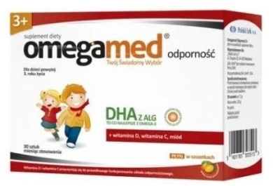 Omegamed Odporność 3+ Płyn w saszetkach 30 sztuk