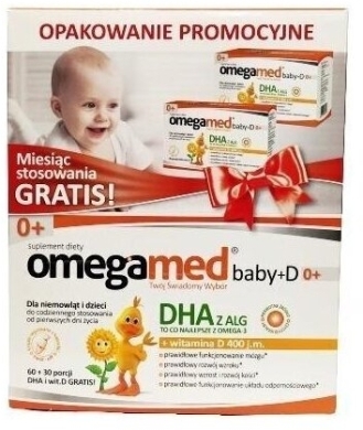Omegamed baby+D 0+ 90 kapsułek (60 + 30)