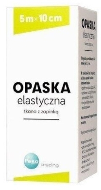 Opaska elast.tk.z zapinką 5m x 10cm 1sztuka