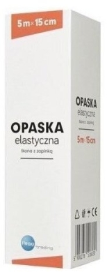 Opaska elast.tk.z zapinką 5m x 15cm 1 sztuka