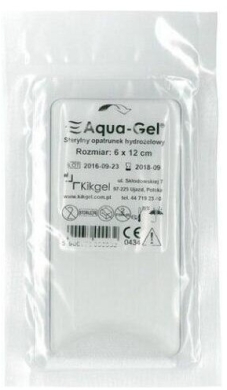 Opatrunek hydrożelowy Aqua Gel 6x12cm 1 sztuka