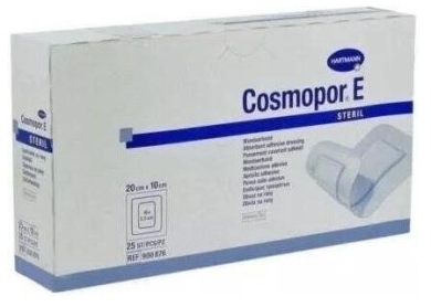 Opatrunek jałowy COSMOPOR E 20 x 10 cm 25 sztuk