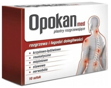 Opokan Med Plastry Rozgrzewające 10 sztuk