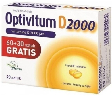 Optivitum D 2000 j.m. 90 kapsułek