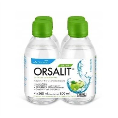 Orsalit Drink o smaku jabłkowym 4 x 200 ml