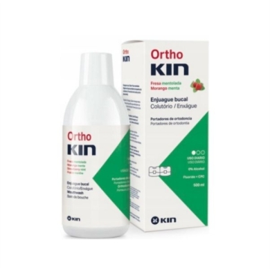 OrthoKIN płyn do płukania jamy ustnej truskawkowo - miętowy 500 ml