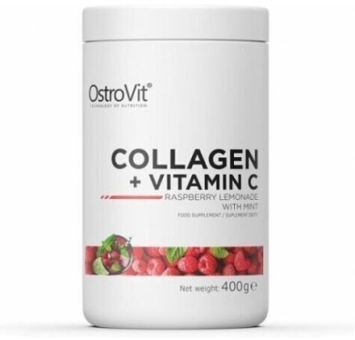 OstroVit Collagen + Vitamin C raspberry lemonade whith mint 400g