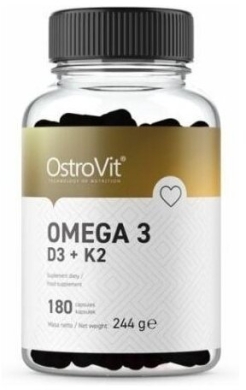 OstroVit Omega 3 D3 + K2  180 kapsułek