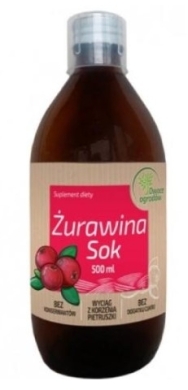 Owoce Ogrodów Żurawina sok 500 ml