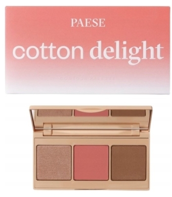 PAESE COTTON DELIGHT Paleta do konturowania twarzy 02 Peach 9g