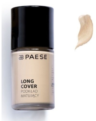 PAESE LONG COVER Podkład matujący 02M JASNY BEŻ 30 ml