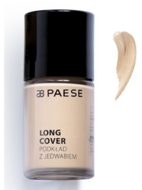 PAESE LONG COVER Podkład z jedwabiem 02N JASNY BEŻ 30 ml