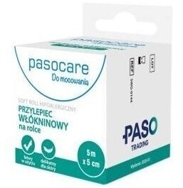 PASOCARE Hipoalergiczny przylepiec włókninowy na rolce 5m x 5cm