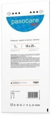 PASOCARE MED plaster opatrunkowy jałowy 10cm x 25cm