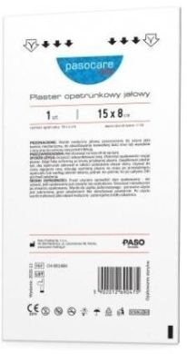 PASOCARE MED plaster opatrunkowy jałowy 15cm x 8cm