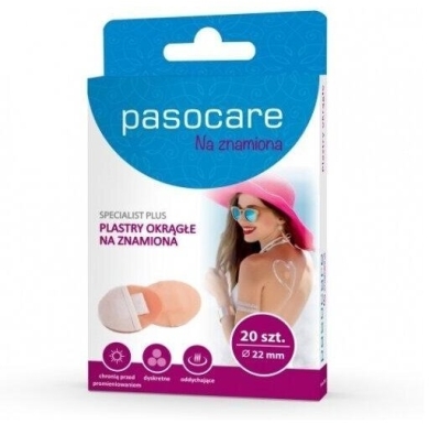 PASOCARE Specialist Plus Plastry okrągłe na znamiona 20 sztuk