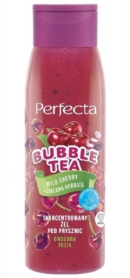 PERFECTA Bubble Tea Skoncentrowany Żel pod prysznic Wild Cherry & Green Tea 400ml
