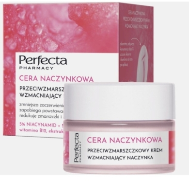 PERFECTA Pharmacy Cera Naczynkowa Przeciwzmarszczkowy Krem wzmacniający naczynka 50ml