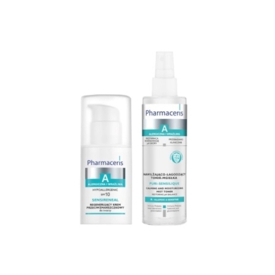 PHARMACERIS A SENSIRENEAL Regenerujący krem przeciwzmarszczkowy 30 ml + Pharmaceris mgiełka tonizująca 100ml