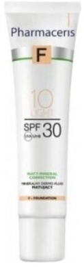 PHARMACERIS F Mineralny Dermo-Fluid matujący 10 Light SPF 30 30 ml