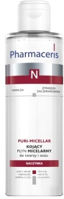 PHARMACERIS N PURI-MICELLAR Kojący płyn micelarny do twarzy i oczu 200 ml