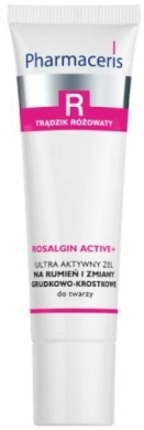 PHARMACERIS R ROSALGIN ACTIVE + Ultra aktywny Żel na rumień i zmiany grudkowo-krostkowe do twarzy 30ml