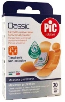 PIC Classic plaster antybakteryjny mix 20 sztuk