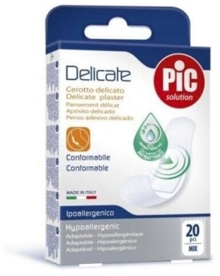 PIC Delicate plaster antybakteryjny mix 20 sztuk
