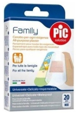 PIC Family plaster antybakteryjny mix 20 sztuk