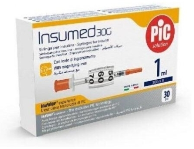 PIC Insumed 1,0ml 30G 8mm 30szt strzykawki