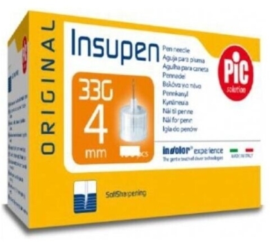 PIC Insupen 33G 4mm igły do penów insulinowych 5 sztuk